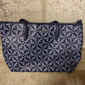 KATE SPADE SPADE LINK TOTE BAG BLUE/MULTI. Condition is VERY GOOD/ MINT